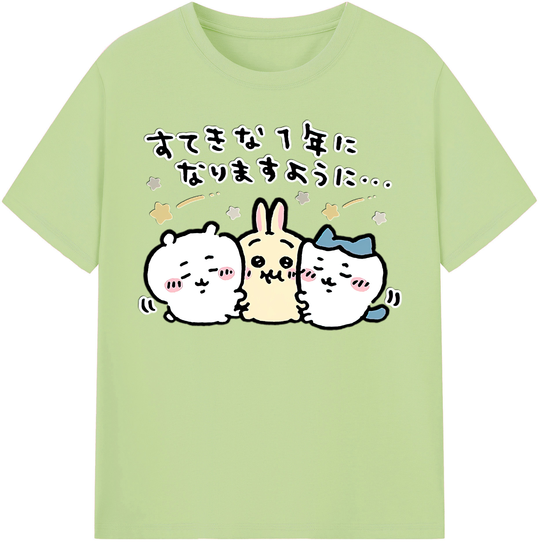 （画像用） ちいかわ ちいかわ Chii-kawa chiikawa 綿100％半袖Tシャツ（フロントプリント）